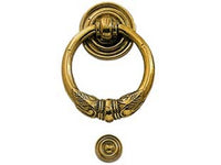 battente impero in ottone lucido - mm.110x125h.  cod:ferx.fer155502