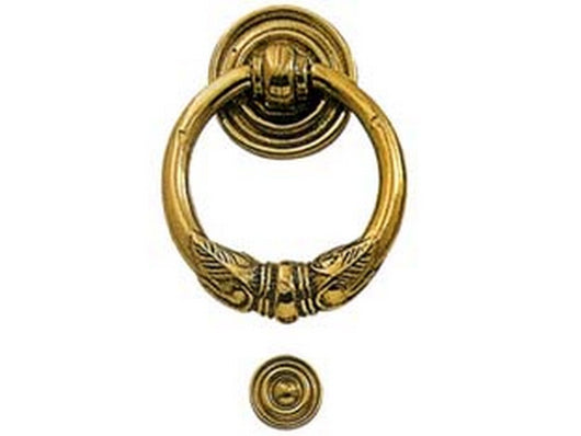 battente impero in ottone lucido - mm.110x125h.  cod:ferx.fer155502