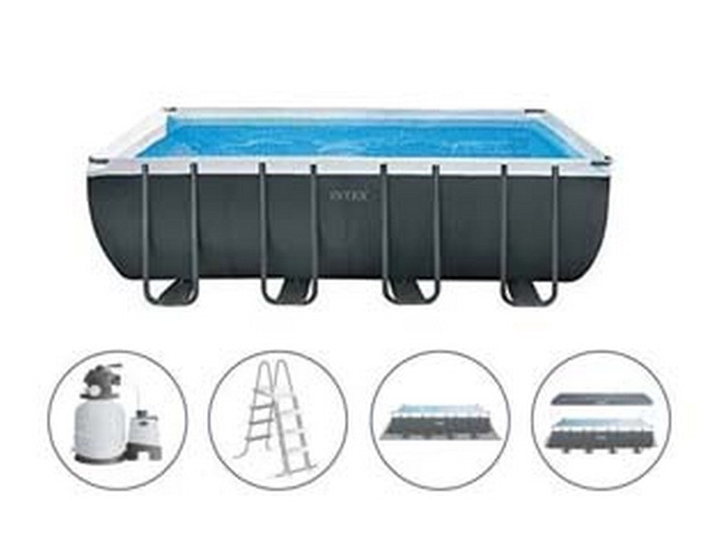 piscina "ultra xtr frame" rett.con tel.portante con pompa cm.549x274x132h. - capacit? lt.17203 - peso kg.129,4 (26356) cod:ferx.fer156837