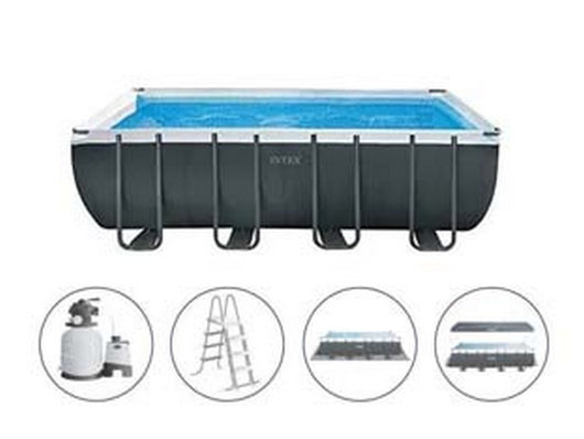 piscina "ultra xtr frame" rett.con tel.portante con pompa cm.549x274x132h. - capacit? lt.17203 - peso kg.129,4 (26356) cod:ferx.fer156837