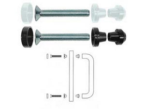 fissaggio singolo per legno-alluminio - mm.300/350 in nylon colore bianco cod:ferx.fer157001