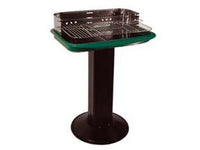 barbecue rettangolare con piede centrale "florida" - bracere cm.60x40 cod:ferx.fer157063