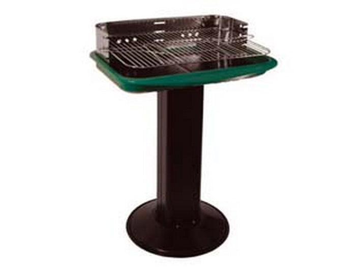 barbecue rettangolare con piede centrale "florida" - bracere cm.60x40 cod:ferx.fer157063