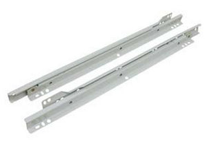 guide scorrevoli per cassetto in acciaio verniciato bianco - cm.55 cod:ferx.fer161695