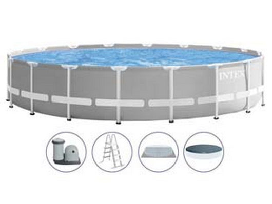 piscina "prism frame" rotonda con telaio portante con pompa cm.549x122h. - capacit? lt.24311 - peso kg.99,7 (26732) cod:ferx.fer336765