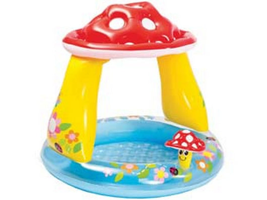 piscina gonfiabile tonda "fungo" con parasole 1-3 anni - ? cm.102x89h. - peso kg.1,50 (57114) cod:ferx.fer163972