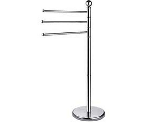 porta asciugamani a piantana in acciaio inox - base ? cm.29 - altezza totale cm.90 cod:ferx.fer164177