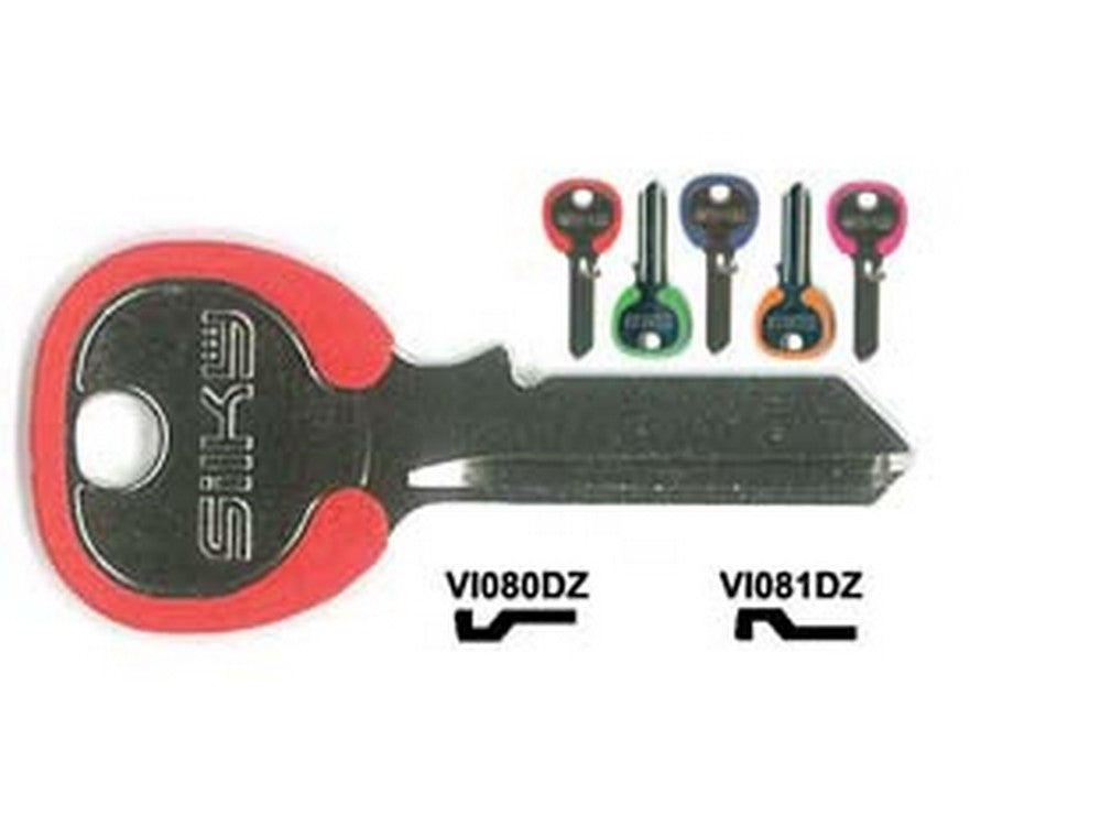 chiavi per cilindri viro 5 spine grandi - vi080dz dx silky 4 colori assorti cod:ferx.fer165693