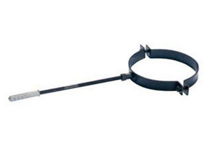 collare reggitubo per stufe a pellet plus nero opaco - ø cm.8  cod:ferx.fer165945