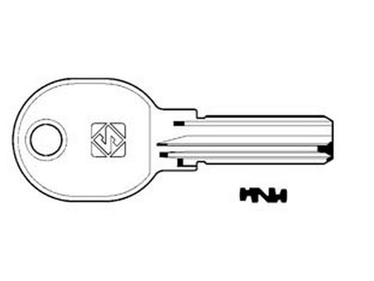 chiavi punzonate per cilindri iseo 5+6+6 spine ie15 - ie15 cod:ferx.fer166034