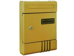 cassetta postale in metallo per esterni bronzata - cm.20,5x6,5x29h. - bronzato cod:ferx.fer166232
