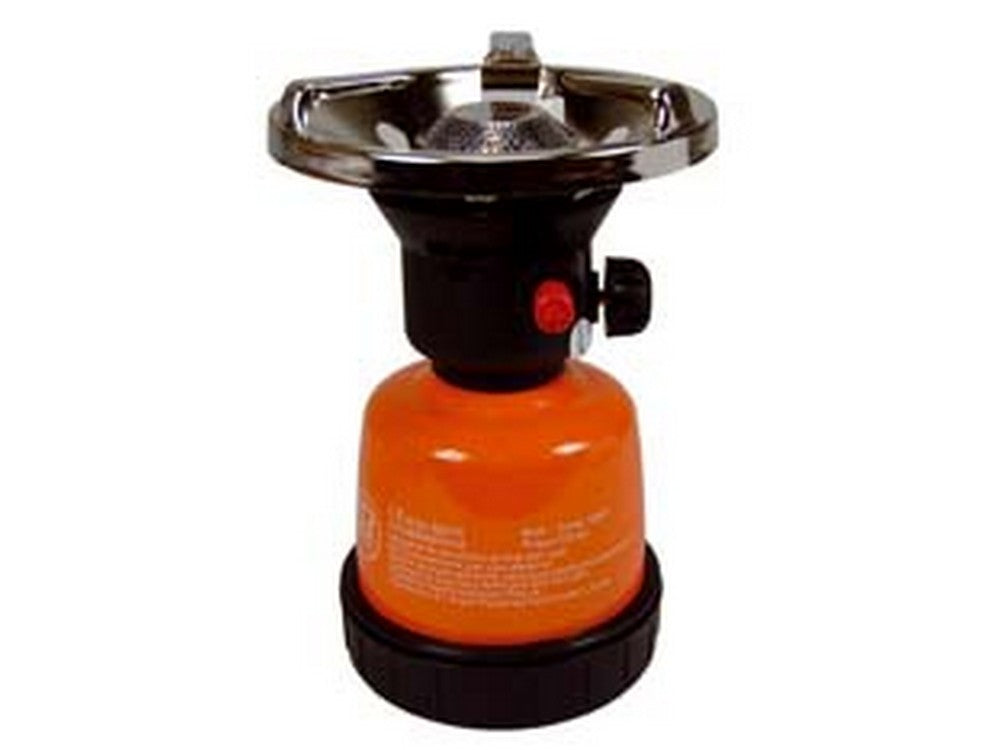 fornellino gas camping in metallo accensione piezo elettrica cod:ferx.fer166508