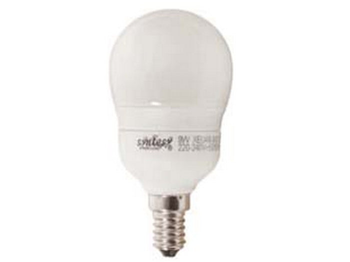lampada elettronica a sfera opale e14 - 9w - e14 - 2700?k calda cod:ferx.fer166973