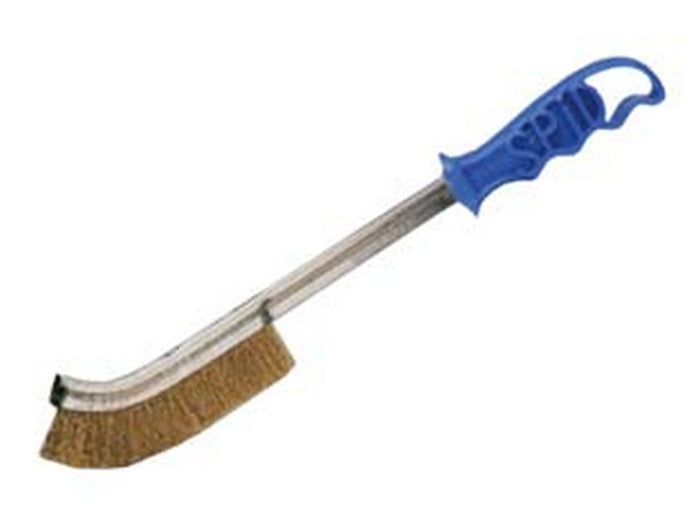 spazzole spid manico lungo in acciaio ottonato cod:ferx.fer171519