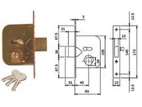 serratura infilare cancelli catenaccio scrocco nottolino 604 mm.45 cod:ferx.fer171717