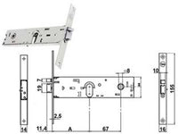 elettroserratura infilare per fasce solo scrocco mm.44 h 85400 - mm.80 (y8540080080vne) cod:ferx.fer172387