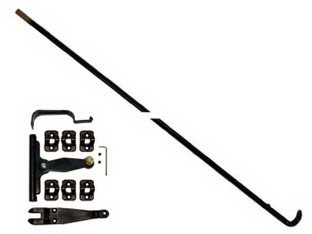 spagnolette per finestra complete in kit nere - cm.160h. per finestra cod:ferx.fer177627