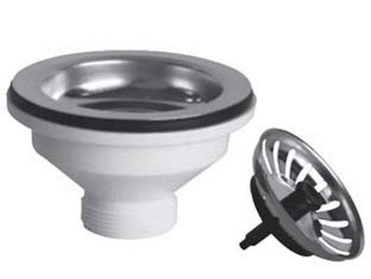 piletta moplen con tappo scattino "basket" - 1"1/2 per lavelli inox e sintetici cod:ferx.fer182812