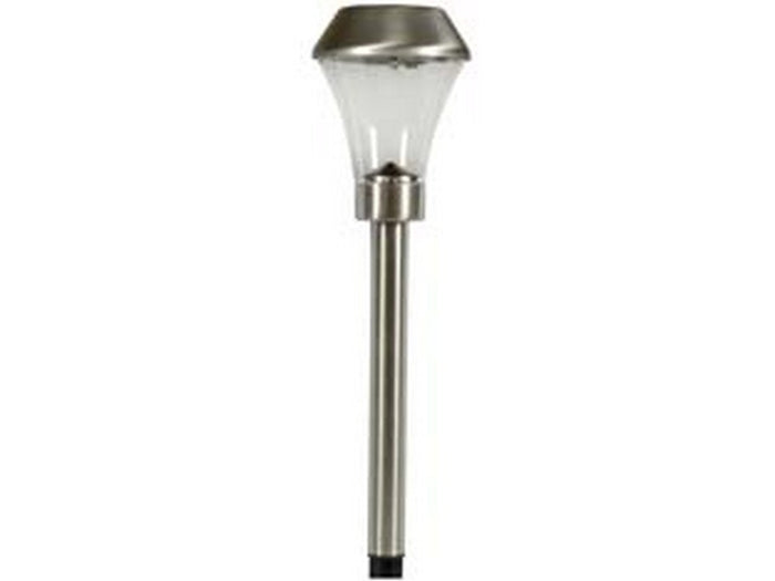 lampada solare inox polluce - ? cm.9x39,5h. cod:ferx.fer185448
