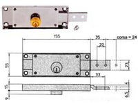 serratura serranda laterale cilindro fisso tondo dx mm155x15x55h. 8232.9 cod:ferx.fer186445