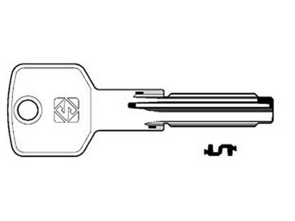 chiavi punzonate per cilindri cisa 6+7 spine cs140 - cs140 cod:ferx.fer188210