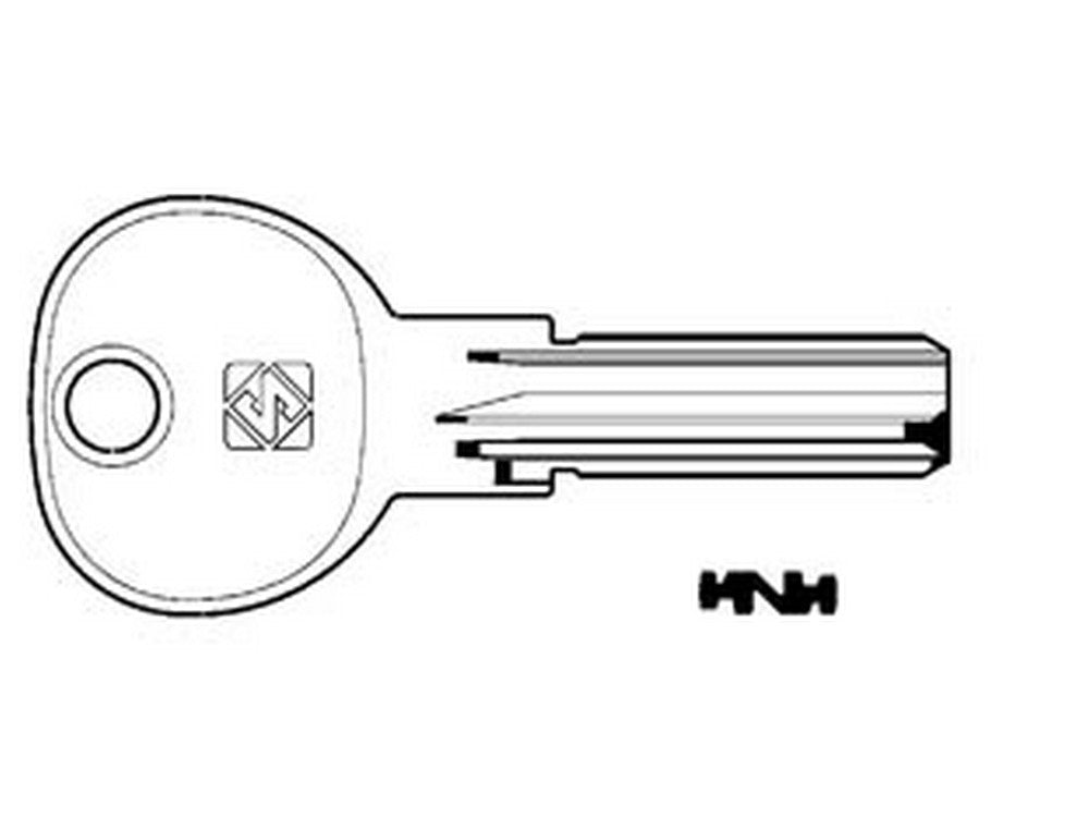 chiavi punzonate per cilindri iseo 5+6+6 spine ie14 - ie14 cod:ferx.fer188258