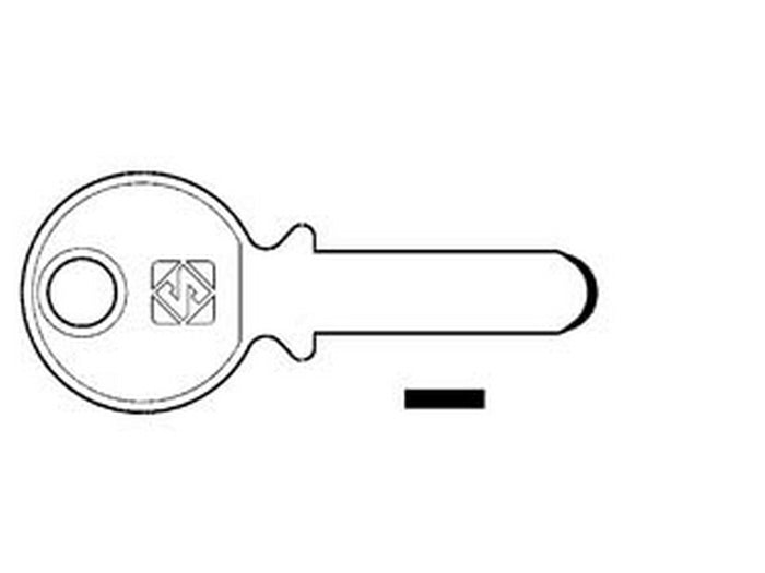 chiavi punzonate per cilindri kaba 17 spine ka1 - ka1 cod:ferx.fer188289