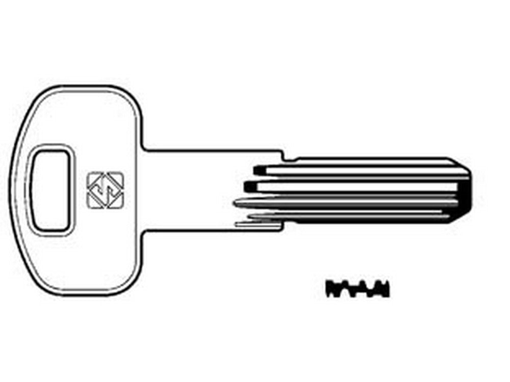 chiavi punzonate per cilindri securemme 10 spine scm1r - scm1r cod:ferx.fer188357