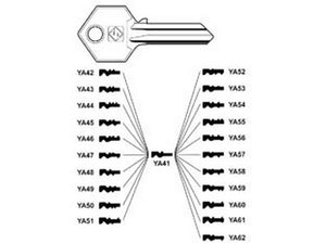 chiavi per cilindri yale 5 spine grandi ya41 - ya41 cod:ferx.fer188555