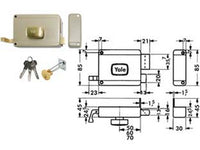 serratura da portoncino con pomolo interno catenaccio e scrocco 6200 - mm.60 sx (y62000602) cod:ferx.fer189378