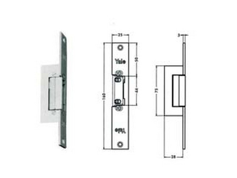 incontro elettrico simmetrico reversibile con fermo 67f0 - cm.16 acciaio finitura grigio (y67f0504) cod:ferx.fer189507