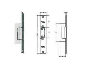 incontro elettrico simmetrico reversibile con fermo 67f0 - cm.16 acciaio finitura grigio (y67f0504) cod:ferx.fer189507