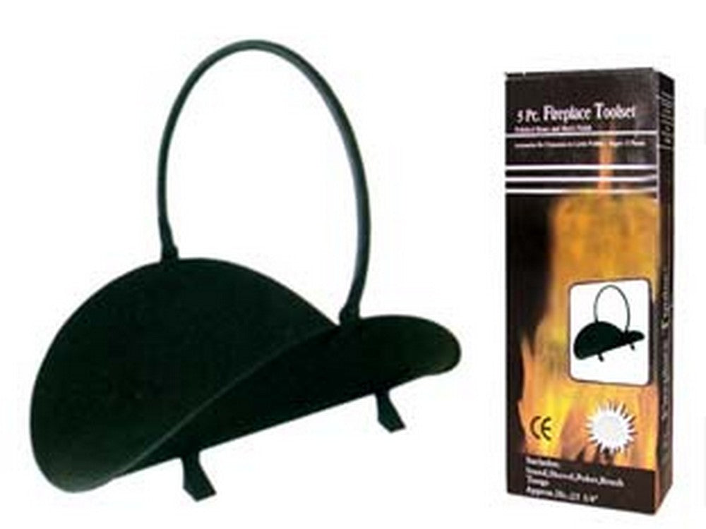 portalegna nero con manico - cm.48 cod:ferx.fer192538