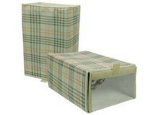 scatola per scarpe con finestrella in tnt - cm.35x23x16h.  cod:ferx.fer199582