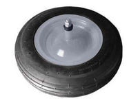 ruota per carriola gomma piena perno mm.12x210 - perno mm.12x210, interasse mm.150 cod:ferx.fer200387