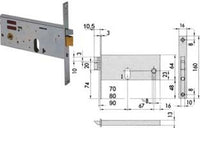 elettroserratura da infilare per fasce mm.64 h 14510 - mm.70 (14510700) cod:ferx.fer201612