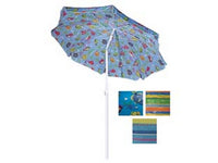 ombrellone da spiaggia in tnt fantasia tondo cm.135 - colori assortiti cod:ferx.fer201988