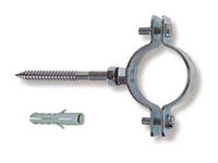 collari pesanti acciaio zincato tubi 1/2" tubi  mm.20/25 tassello  cod:ferx.fer203036