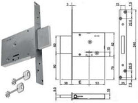serratura da infilare doppia mappa solo catenaccio 8td100 - mm.52 ka (y8td10045200ka) cod:ferx.fer414326