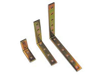 lastrina ad angolo forata in acciaio tropicalizzato - mm.150x150x20 cod:ferx.fer203364