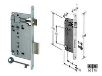 serratura a bussola da infilare bordo tondo cromo satinato - mm.50 bordo acciaio cromato satinato (591.50.34) cod:ferx.fer204026