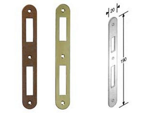 contropiastra ridotta con aletta per serratura a bussola bordo tondo - acci cod:ferx.fer204637