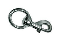 moschettoni redine con girello in ottone nichelato - mm.110 con asola da mm cod:ferx.fer212427