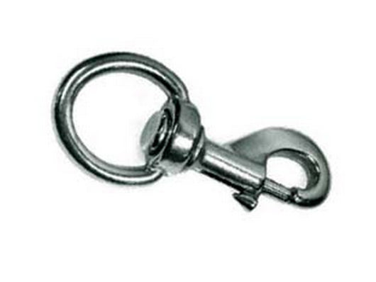 moschettoni redine con girello in ottone nichelato - mm.110 con asola da mm cod:ferx.fer212427