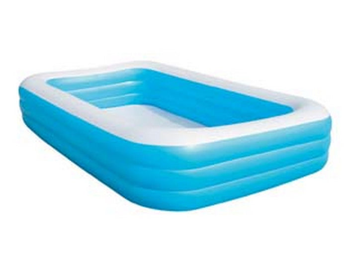 piscina "family" gonfiabile rettangolare 3 anelli +6 anni - cm.305x183x56h.- kg.7,800 (art.54009) cod:ferx.fer205443