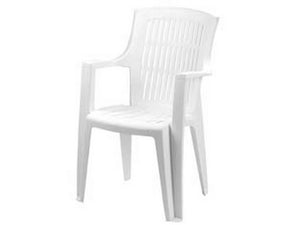 poltrona da giardino "arpa" bianca - cm.60x62x89h. - peso kg.3,5 cod:ferx.fer206730