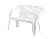 panchina da giardino "diva" bianca - cm.55x114x82h. - peso kg.6,4 cod:ferx.fer206761