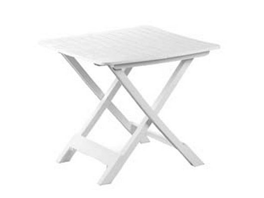 tavolo da giardino pieghevole "tevere" bianco cm.79x72x70h. - cm.79x72x70h. - peso kg.7,3 cod:ferx.fer206822