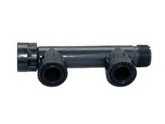 raccordi manifold pvc con oring - 2 uscite con ghiera 1" cod:ferx.fer207218