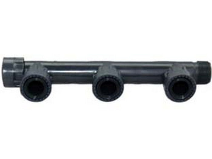 raccordi manifold pvc con oring - 3 uscite con ghiera 1" cod:ferx.fer207225